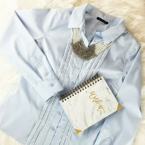 NWT Sm Tommy Hilfiger NonIron Pintuck Button Down